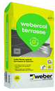 WEBERCOL TERRASSE GRIS 25KG MORTIER COLLE