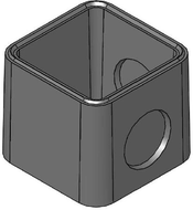 REHAUSSE de regard 40X40 BETON